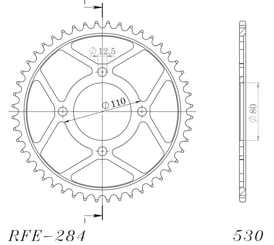 10603-45 Supersprox supersprox rear sprocket 284.45