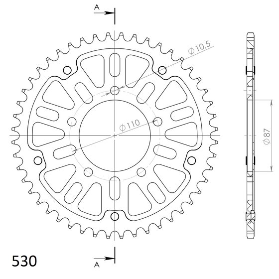 14601S46 Supersprox supersprox stealth rear sprocket gold 