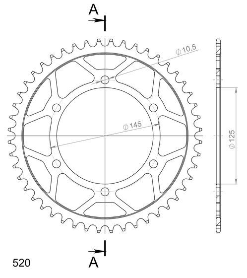 12305-47 Supersprox supersprox / jt rear sprocket 855.47