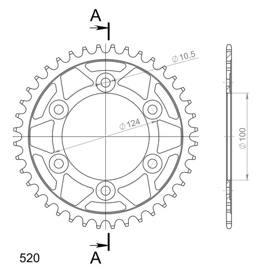 50602-37 Supersprox supersprox / jt rear sprocket 735.37