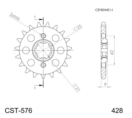 21304-18 Supersprox supersprox / jt front sprocket 576.18