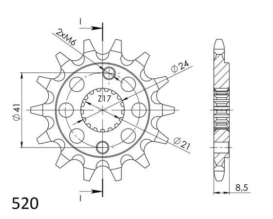 20314-15 Supersprox supersprox / jt front sprocket 1322.15