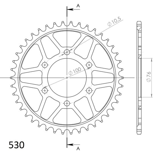 14902-42 Supersprox supersprox / jt rear sprocket 816.42