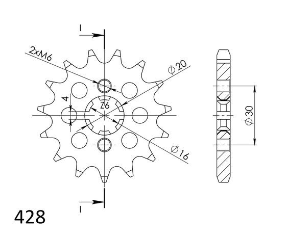 24200-15 Supersprox supersprox front sprocket 417.15