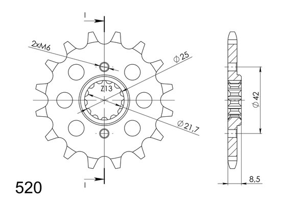 24502-16 Supersprox supersprox front sprocket 516.16