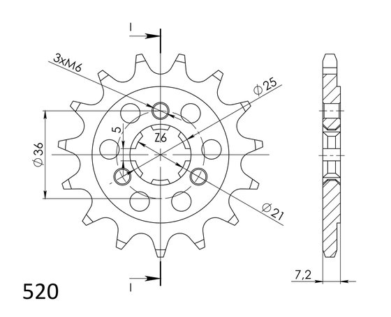 22503-16 Supersprox supersprox / jt front sprocket 437.16