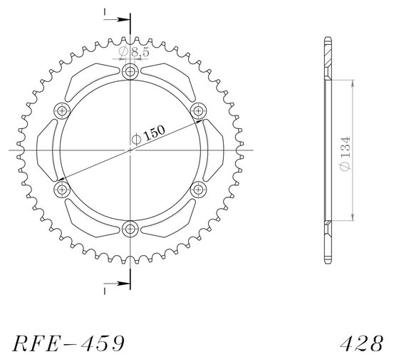 16207-52 Supersprox supersprox / jt rear sprocket 459.52