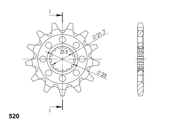 24312-12 Supersprox supersprox front sprocket 1565.12