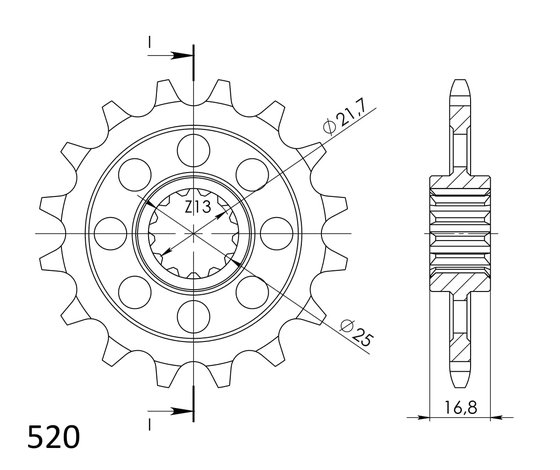 20520-16 Supersprox supersprox front sprocket 1373.16