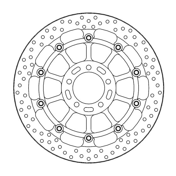 235-113205 MOTO-MASTER moto-master racing halo brakedisc front kawasaki: zx-10rr