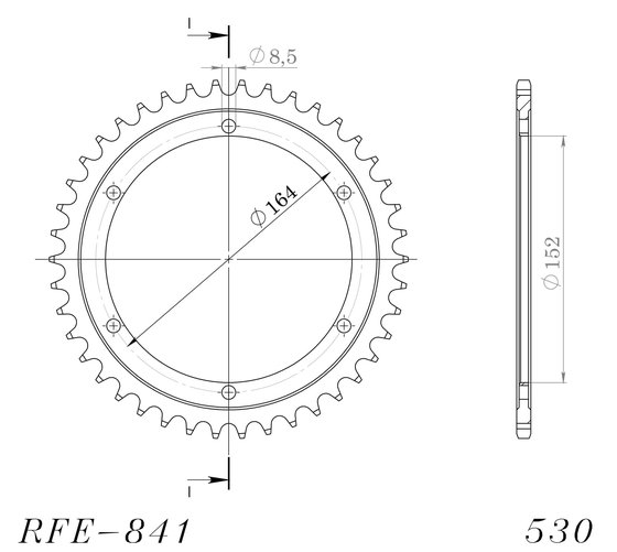 12503-42 Supersprox supersprox / jt rear sprocket 841.42