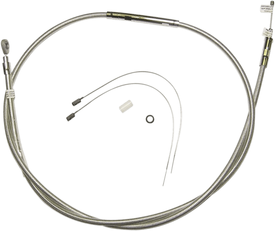 52282 MAGNUM polished two-piece clutch cable