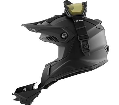 CKX helmet + goggles titan airflow matt black