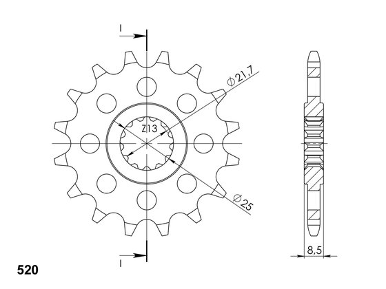 21601-16 Supersprox supersprox front sprocket 578.16