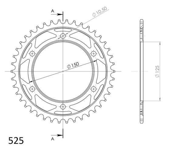 44501-42 Supersprox supersprox / jt rear sprocket 899.42