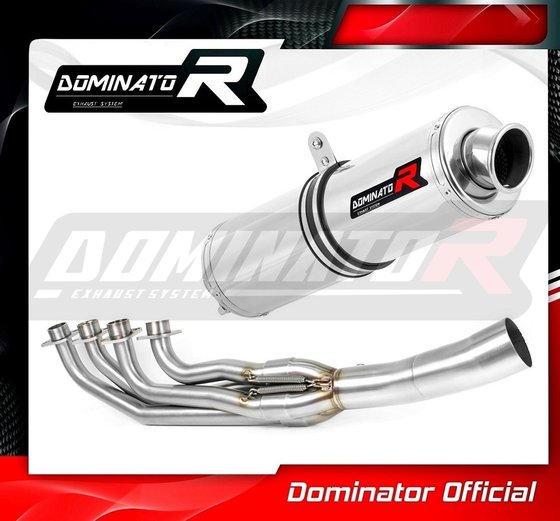 BW081DST-S Dominator exhaust full system manifold silencer round