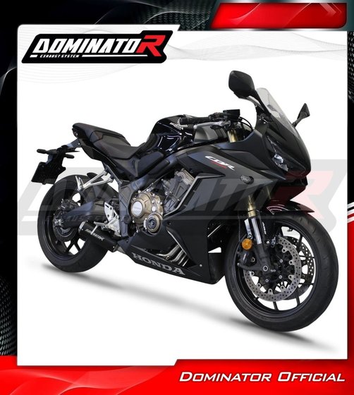 HO105DCBL-S Dominator full exhaust system silencer gp black