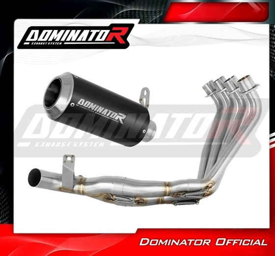 HO105DCBL-S Dominator full exhaust system silencer gp black