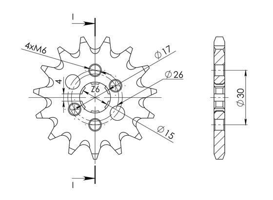 20110-15 Supersprox supersprox / jt front sprocket 252.15