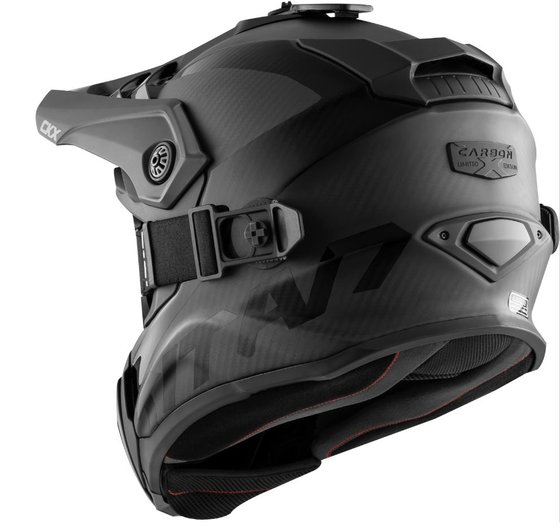 CKX hjälm + goggles titan airflow carbon matt