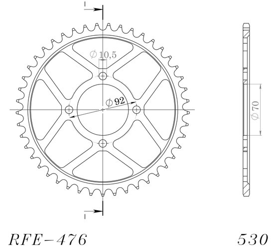 16400-40 Supersprox supersprox / jt rear sprocket 476.40