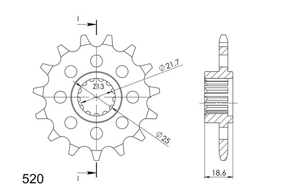 24605-14 Supersprox supersprox / jt front sprocket 1538.14