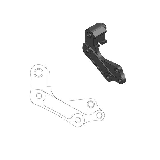 211073 MOTO-MASTER brake caliper relocation bracket