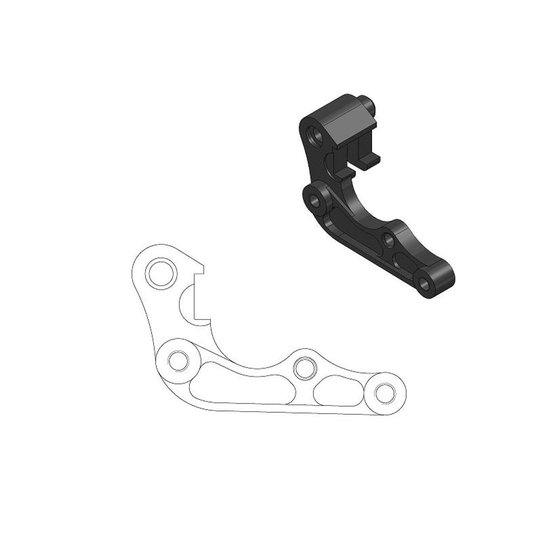 211067 MOTO-MASTER brake caliper relocation bracket