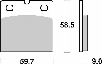 554HS SBS  sbs brakepads sintered