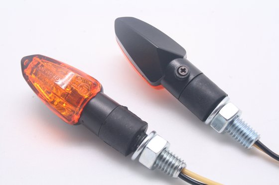 011701211 PARTS EUROPE amber turn signals with abs and black housing