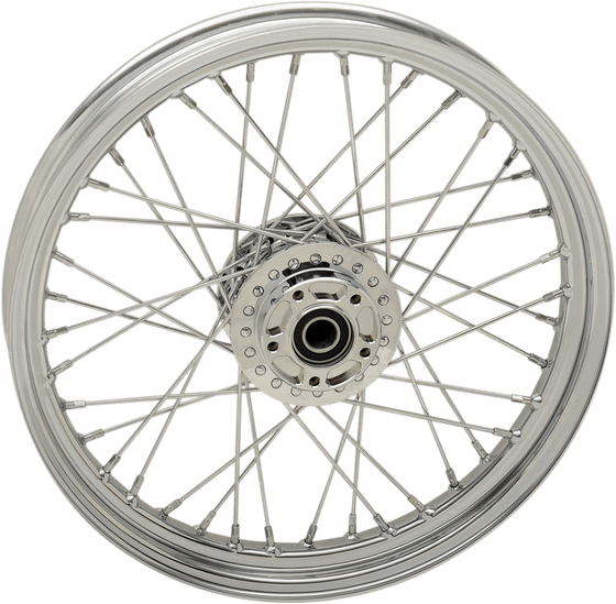 64388 DRAG SPECIALTIES chrome spoked front wheel - 19" x 2.5"