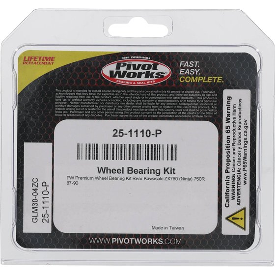 25-1110 All Balls wheel bearing kit rear