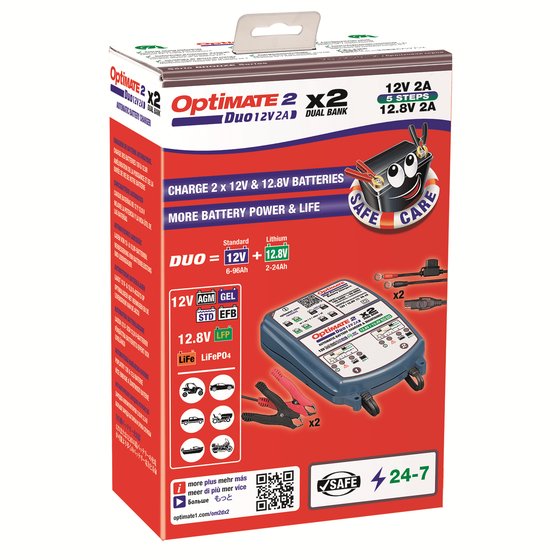 TECMATE optimate 2 duo 2-banks