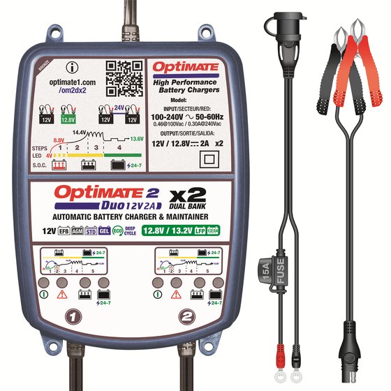 TECMATE optimate 2 duo 2-banks