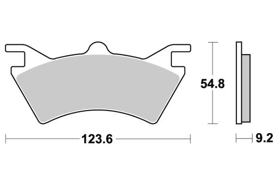 6567572 DOPPLER sbs brakepads sintered atv