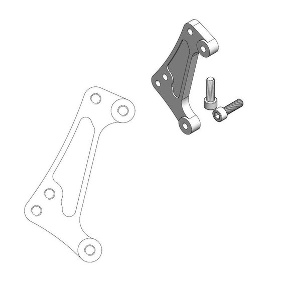 211113 MOTO-MASTER brake caliper relocation adapter