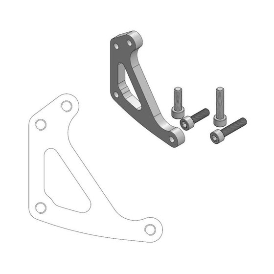 211025 MOTO-MASTER brake caliper relocation bracket