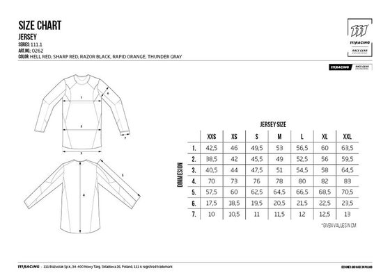 111 RACING moto jersey 111.3