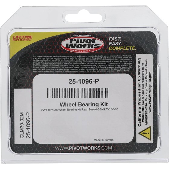 25-1096 All Balls wheel bearing kit rear