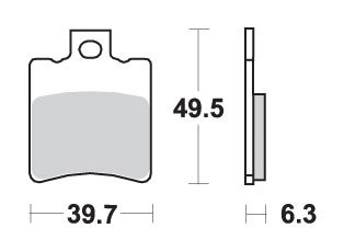 123HF SBS brakepads ceramic (697hf)