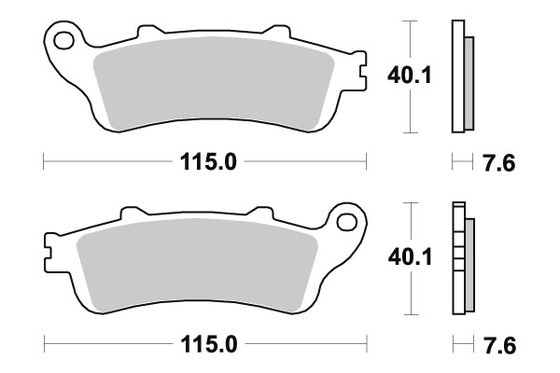 721HS SBS brakepads sintered