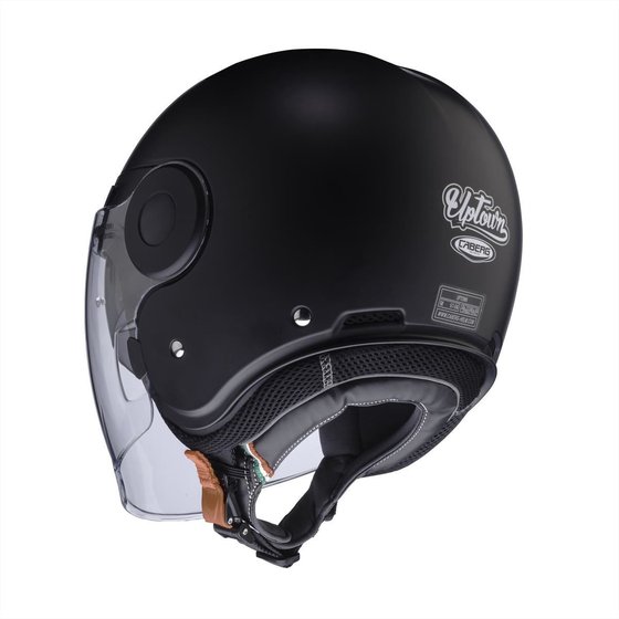 CABERG open face helmet with visor and sun visor