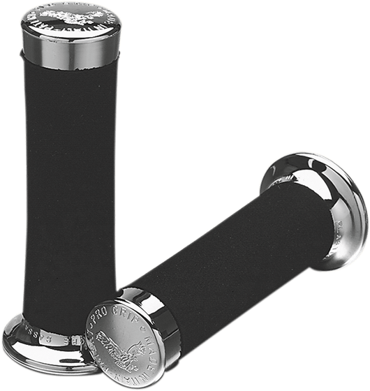 PRO GRIP foam cruiser grips - black/silver 7/8"