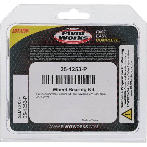 25-1253 All Balls wheel bearing kit front