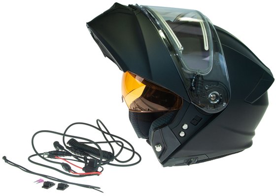 Timeless flake modular snowmobile helmet