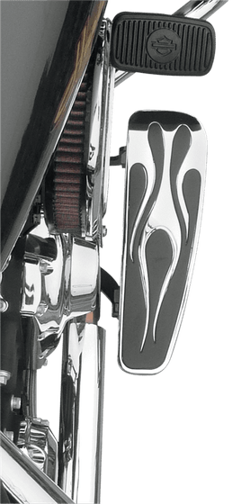 BA-7002-03 BARON long flame chrome floorboards for driver