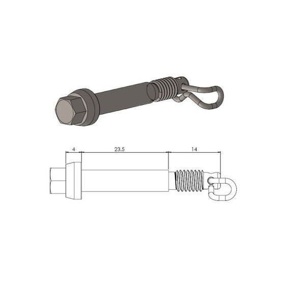 235-213046 MOTO-MASTER moto-master brake pad pin