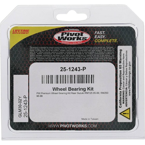 25-1243 All Balls wheel bearing kit rear