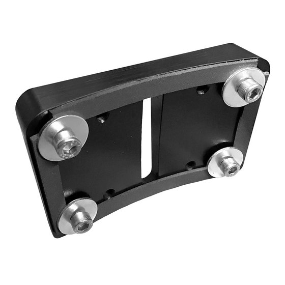 HBMAKZ HEINZ BIKES mounting adapter for license plate (black)