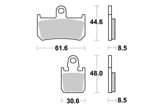 839DC SBS brake pads